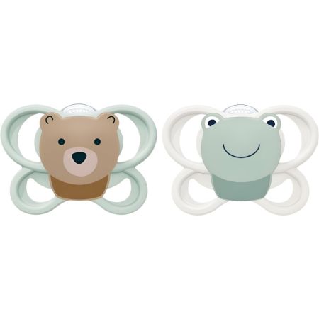 Nuk Chupete Perfect Match Air 0-6m Chupete con tetina de silicona y orificios de ventilación extragrandes permite la máxima circulación de aire 2 uds