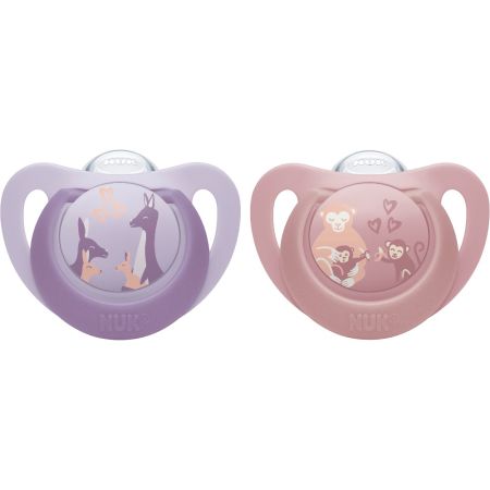 Nuk Chupete First Choice 18-36m Chupete con tetina de silicona y orificios de ventilación extragrandes permite la máxima circulación de aire 2 uds