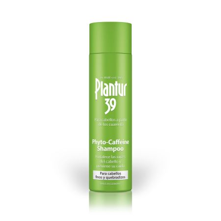 Plantur 39 Phyto-Caffeine Shampoo Cabellos Finos Y Quebradizos Champú fortalece las raíces del cabello previene su caída en la menopausia 250 ml