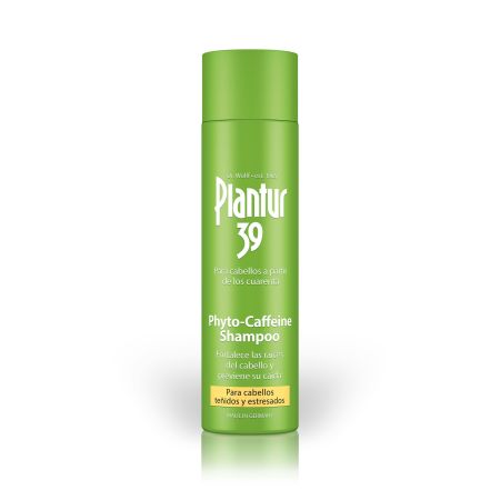 Plantur 39 Phyto-Caffeine Shampoo Cabellos Teñidos Y Estresados Champú fortalece las raíces del cabello previene su caída en la menopausia 250 ml