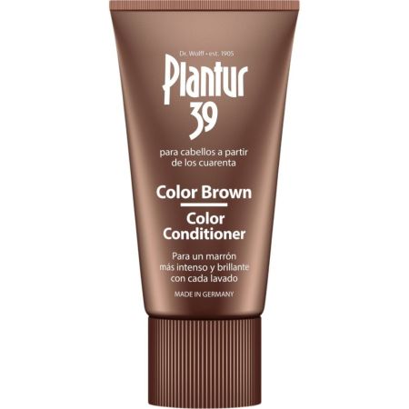 Plantur 39 Color Brown Color Conditioner Champú de fitocafeína ofrece color castaño más intenso cubriendo canas y evitando la caída durante la menopausía 250 ml
