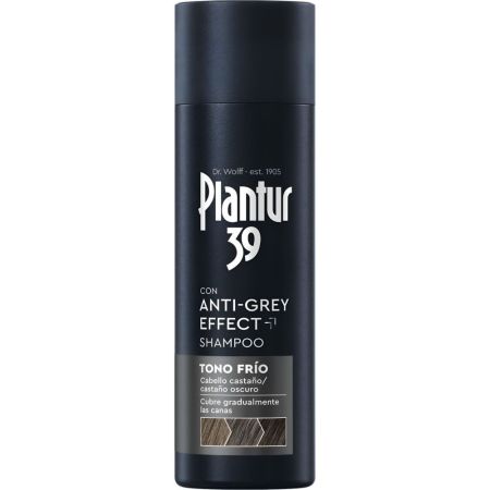 Plantur 39 Anti-Grey Effect Shampoo Tono Frío Champú anticaída y anticanas para mujer previene la caída del cabello y oscurece el cabello 200 ml