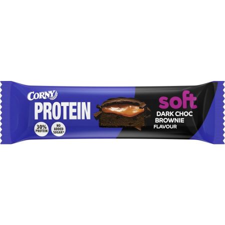 Corny Barrita 30% Protein No Added Sugar Soft Brownie Barrita sin azúcares añadidos ofrece un aporte nutritivo ideal para recargar energía de forma saludable 45 gr