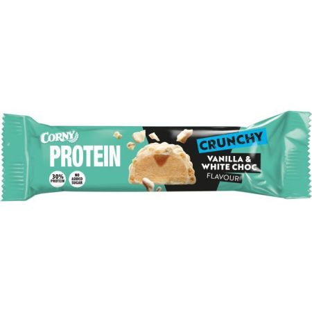 Corny Barrita 30% Protein Crunchy Vainilla & White Choc Barrita sin azúcares añadidos ofrece un aporte nutritivo ideal para recargar energía de forma saludable 45 gr