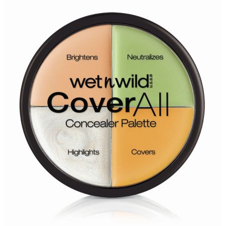 Wet N Wild Cover All Concealer Palette Paleta de correctores para camuflar todas las imperfecciones 4 tonos