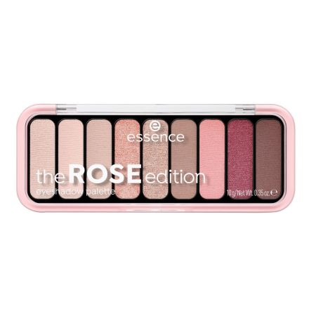 Essence The Rose Edition Eyeshadow Palette Paleta de sombras de ojos con personalidad tonos rosados y nudes 9 tonos