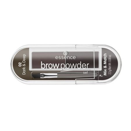 Essence Mix & Match Brow Powder Sombra de cejas con brocha para una definición perfecta