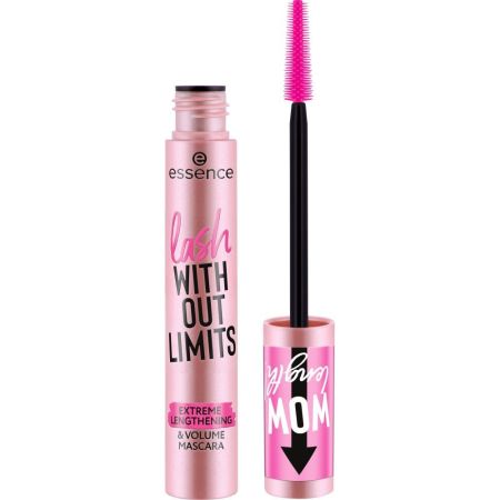 Essence Lash Without Limits Extreme Lengthening Volume & Mascara Máscara de pestañas con innovador y flexible cepillo para unas pestañas abiertas y voluminosas