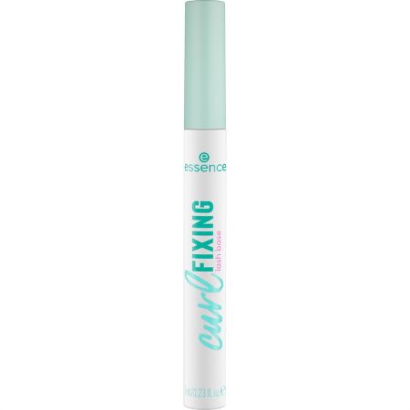 Essence Curl Fixing Lash Base Prebase de maquillaje para pestañas con cepillo curvado de fibra para acabado extralargo y voluminoso