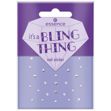 Essence It'S A Bling Thing Nail Sticker Pegatinas decorativas para uñas rápidas y fáciles de aplicar para un efecto llamativo