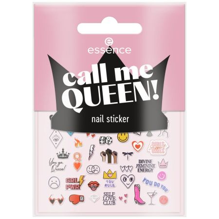 Essence Call Me Queen! Nail Sticker Pegatinas decorativas para uñas rápidas y fáciles de aplicar para un efecto llamativo