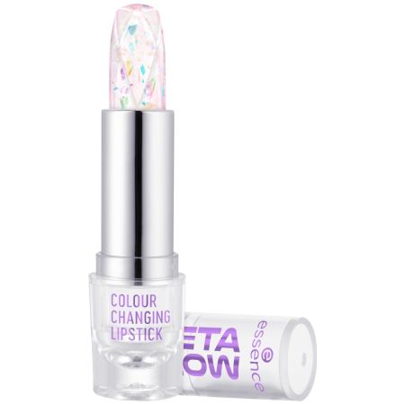 Essence Meta Glow Colour Changing Lipstick Barra de labios reacciona al ph y crea un tono único rosa suave acabado natural