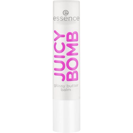 Essence Juicy Bomb Glossy Butter Balm Bálsamo labial fundente y suave ofrece acabado brillante y voluminoso con aroma afrutado