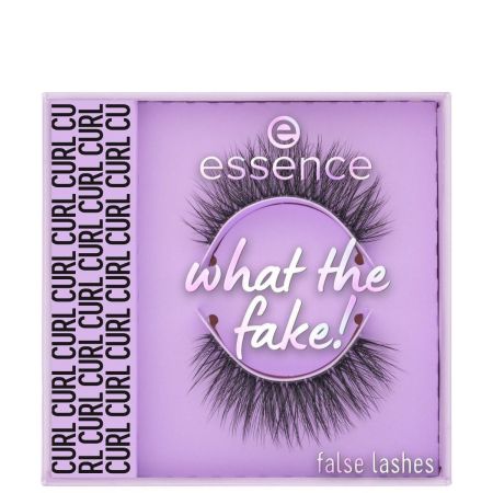 Essence What The Fake! False Lashes Dramatic Curl Pestañas postizas con efecto 3d ofrecen curvatura intensa para un look atrevido y llamativo
