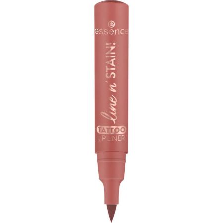 Essence Line N' Stain! Tattoo Lip Liner Perfilador de labios de color intenso y pigmentado ofrece un contorno duradero y bonito