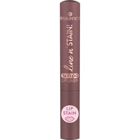 Essence Line N' Stain! Tattoo Lip Liner Perfilador de labios de color intenso y pigmentado ofrece un contorno duradero y bonito