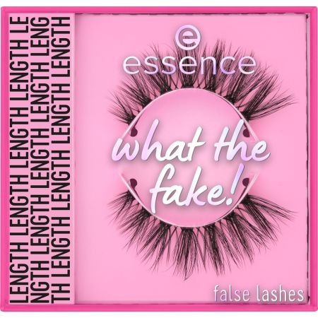 Essence What The Fake! False Lashes Dramatic Length Pestañas postizas reutilizables con efecto 3d ofrecen curvatura intensa para un look atrevido y dramático
