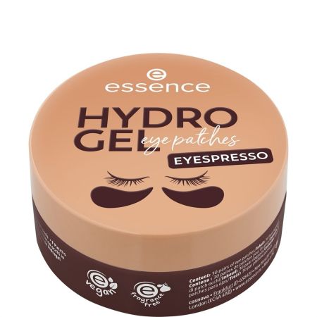 Essence Hydro Gel Eye Patches Eyespresso Parches para el contorno de ojos refrescan e hidratan con ácido hialurónico y cafeína