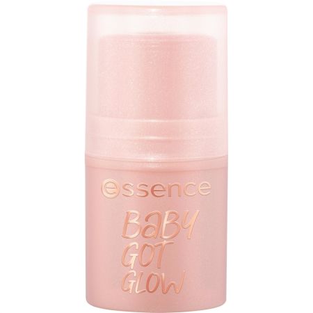 Essence Baby Got Glow Iluminador en barra de textura bálsamo crea un resplandor transparente y brillante con agradable fragancia