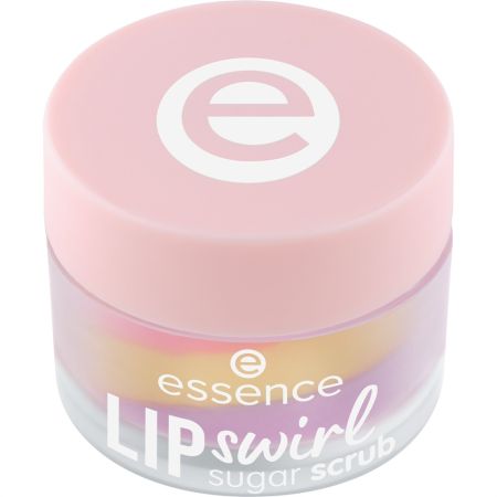 Essence Lip Swirl Sugar Scrub Exfoliante de azúcar para labios elimina manchas secas con cuidadoso y delicioso aroma
