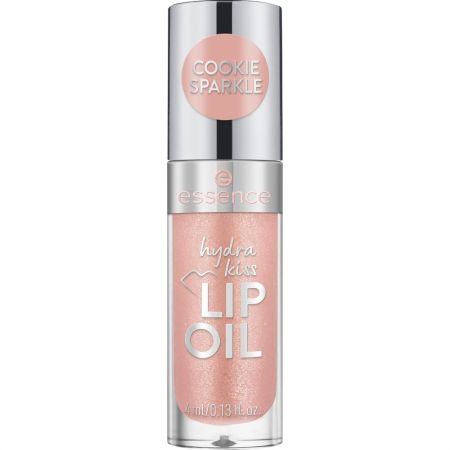 Essence Hydra Kiss Lip Oil Aceite de labios nutritivo con aplicador suave y flexible para acabado brillante con un toque de color