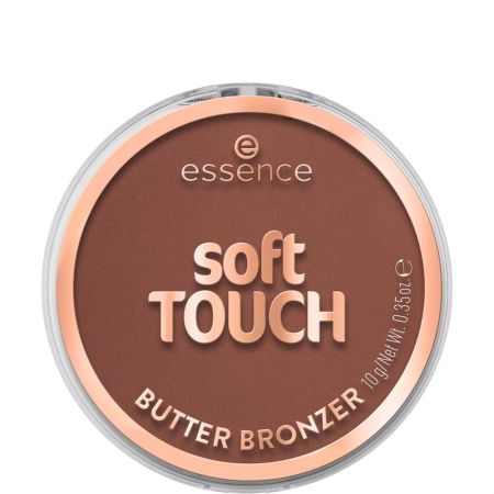 Essence Soft Touch Butter Bronzer Polvos compactos bronceadores de textura aterciopelada ofrecen calidez y definición con aroma a coco
