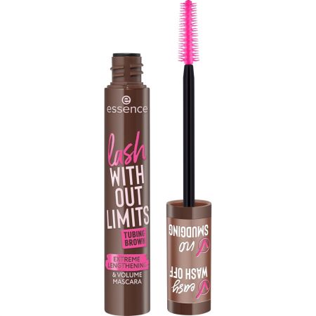 Essence Lash With Out Limits Tubing Mascara Máscara de pestañas con cepillo de elastómero para atrapar incluso las pestañas más cortas