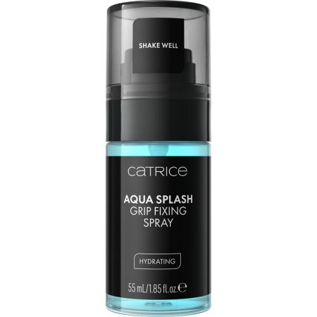 Catrice Aqua Splash Grip Fixing Spray Spray fijador de maquillaje hidratante de textura ligera y no pegajosa ofrece una piel fresca durante todo el día 55 ml