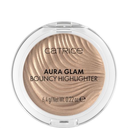 Catrice Aura Glam Bouncy Highlighter Iluminador de textura crema a polvo ofrece un brillo multidimensional seductor y reflectante