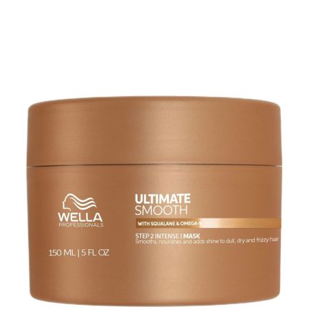 Wella Professionals Ultimate Smooth Intense Mask Step 2 Mascarilla reparadora ofrece nutrición y suavidad desintoxicando para cabello seco encrespado y sin brillo 150 ml