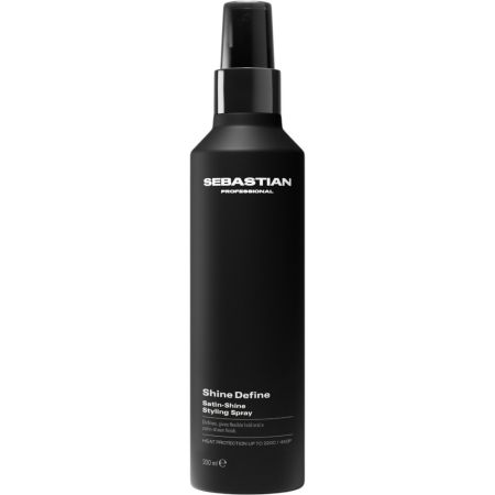 Sebastian Professional Shine Define Satin-Shine Styling Spray Spray capilar versátil protege hasta 230ºc creando looks con acabado de brillo satinado 200 ml