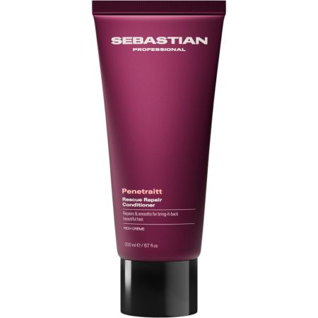 Sebastian Professional Penetraitt Rescue Repair Conditioner Acondicionador hidratante y reparador devuelve la suavidad y el brillo para cabello dañado coloreado o estresado