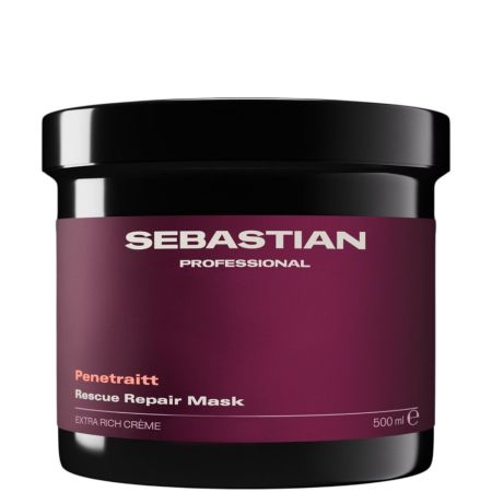 Sebastian Professional Penetraitt Rescue Repair Mask Mascarilla capilar hidratante y reparadora devuelve la suavidad y el brillo para cabello dañado coloreado o estresado