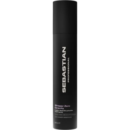 Sebastian Professional Shaper Zero Gravity Light Hold Brushable Hairspray Spray fijador capilar resistente a la humedad hasta 24 horas perfecto para crear peinados con movimiento 300 ml