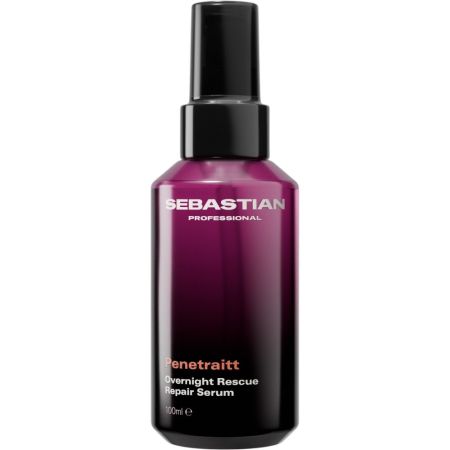 Sebastian Professional Penetraitt Overnight Rescue Rerpair Serum Sérum capilar hidratante y reparador devuelve la suavidad y el brillo para cabello dañado coloreado o estresado 100 ml