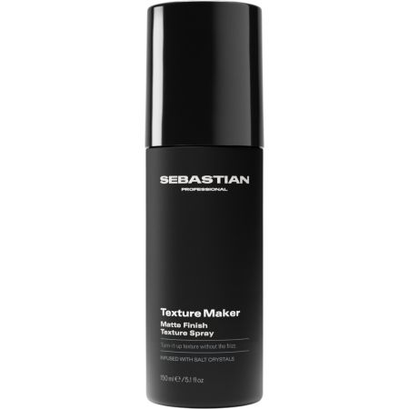 Sebastian Professional Texture Maker Matte Finish Texture Spray Spray de textura remoldeable y acabado aporta volumen sin encrespamiento 150 ml