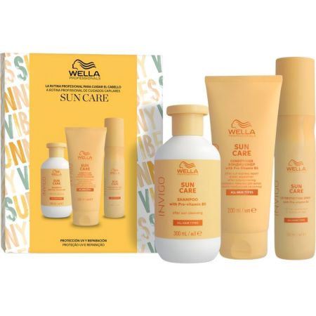 Wella Professionals Sun Care Estuche Set capilar profesional protege después del sol con provitamina b5 para todo tipo de cabello
