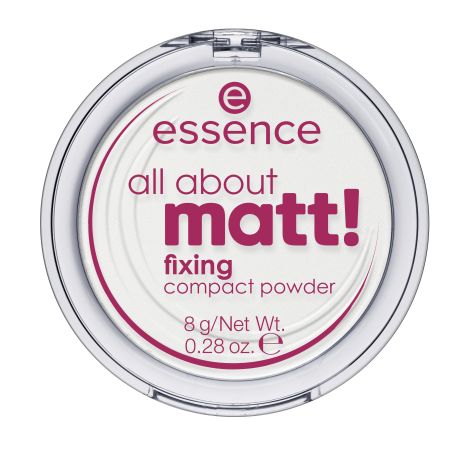Essence All About Matt! Fixing Compact Powder Polvos compactos matificantes sellan y prolongan la durabilidad del maquillaje