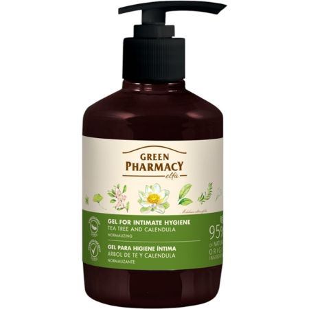 Green Pharmacy Árbol Del Té Y Caléndula Gel Para Higiene Íntima Gel de higiene íntima limpia e hidrata proporcionando sensación de frescura y comodidad 370 ml