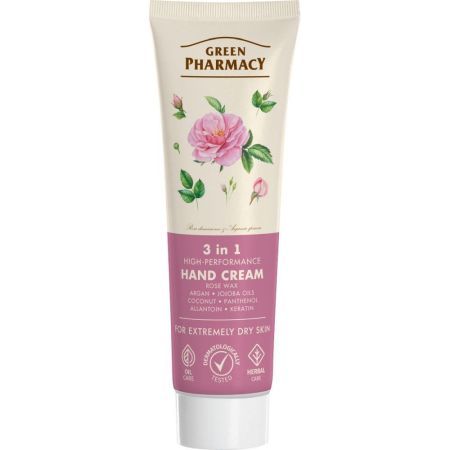 Green Pharmacy Mayor Eficacia 3en1 Crema De Manos Y Uñas Crema de manos vegana hidrata nutre y suaviza proporcionando cuidado intensivo 100 ml