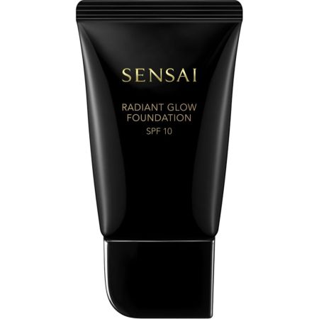 Sensai Radiant Glow Foundation Spf 10 Base de maquillaje de cobertura media estimula la producción del ácido hialurónico para piel hidratada y luminosa