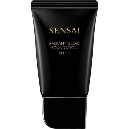 Sensai Radiant Glow Foundation Spf 10 Base de maquillaje de cobertura media estimula la producción del ácido hialurónico para piel hidratada y luminosa