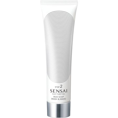 Sensai Silky Purifying Mud Soap (Wash & Mask) Step 2 Jabón limpiador facial espumoso y mascarilla facial argilosa 125 ml