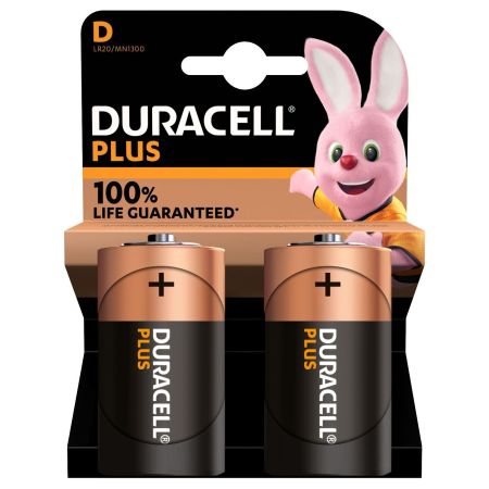 Duracell Plus Power Pila alcalina plus d lr-20 / mn 1300 blister 2ud