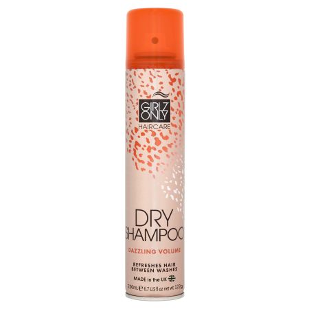 Girlz Only Dry Shampoo Dazzling Volume Champú en seco ofrece voluminosidad y frescura para cabello opaco 200 ml