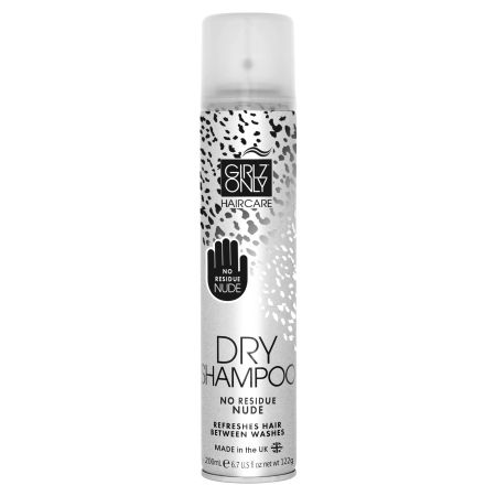 Girlz Only Dry Shampoo No Residue Nude Champú en seco delicadamente perfumado no deja residuos para cabello opaco y graso 200 ml