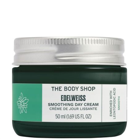 The Body Shop Edelweiss Smoothing Day Cream Crema de día de edelweiss y ácido hialurónico 50 ml