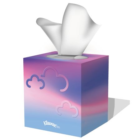 Kleenex Caja De Pañuelos Mindfulness Collection Caja de pañuelos de 3 capas protege frente a la irritación y el enrojecimiento de la nariz 48 uds