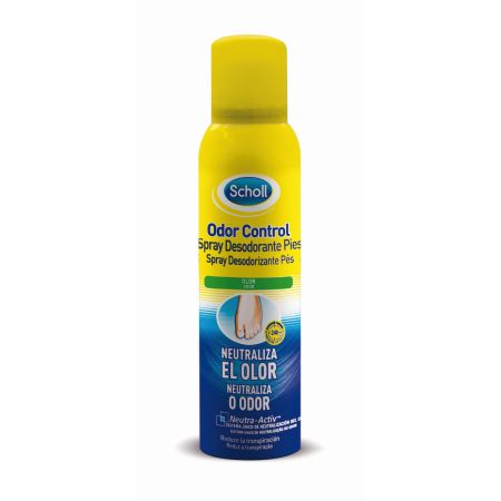 Scholl Odor Control Spray Desodorante Pies Desodorante neutralizador de olor para pies 24 horas 150 ml