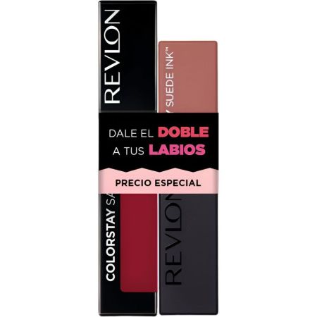 Revlon Dale El Doble A Tus Labios Set Precio Especial Pack barra de labios líquida y mate de larga duración 2 uds